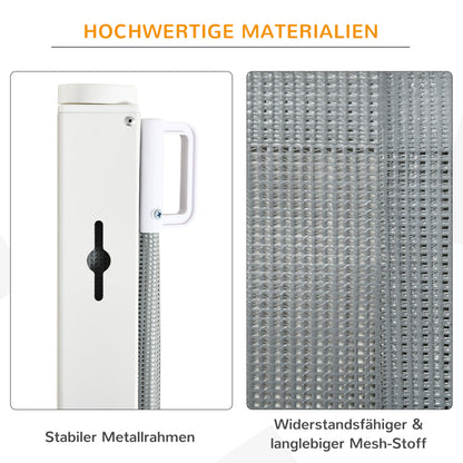 PawHut Treppenschutzgitter Metall kunststoff Grau