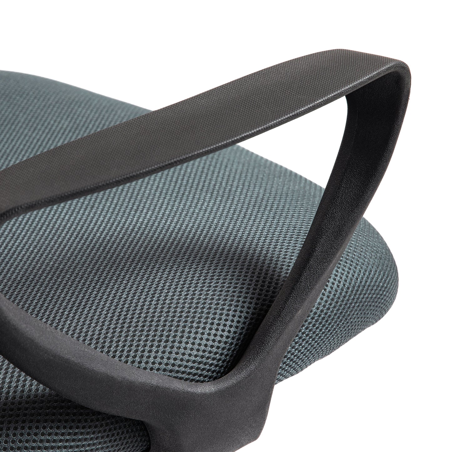 Vinsetto Bürostuhl Ergonomischer Schreibtischstuhl mit Armlehnen und Verstellbarer Fußring Netzbespannung Grau