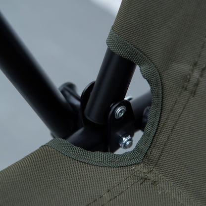 Outsunny Faltstuhl 2-Sitzer faltbar Campingstuhl mit Armlehnen Getränkehalter Outdoor Klappstuhl bis 160 kg belastbar robust Angelstuhl Gartenstuhl für Garten Camping Strand