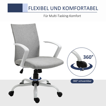 Vinsetto Bürostuhl Drehstuhl höhenverstellbarer Home-Office-Stuhl Schaumstoff Nylon