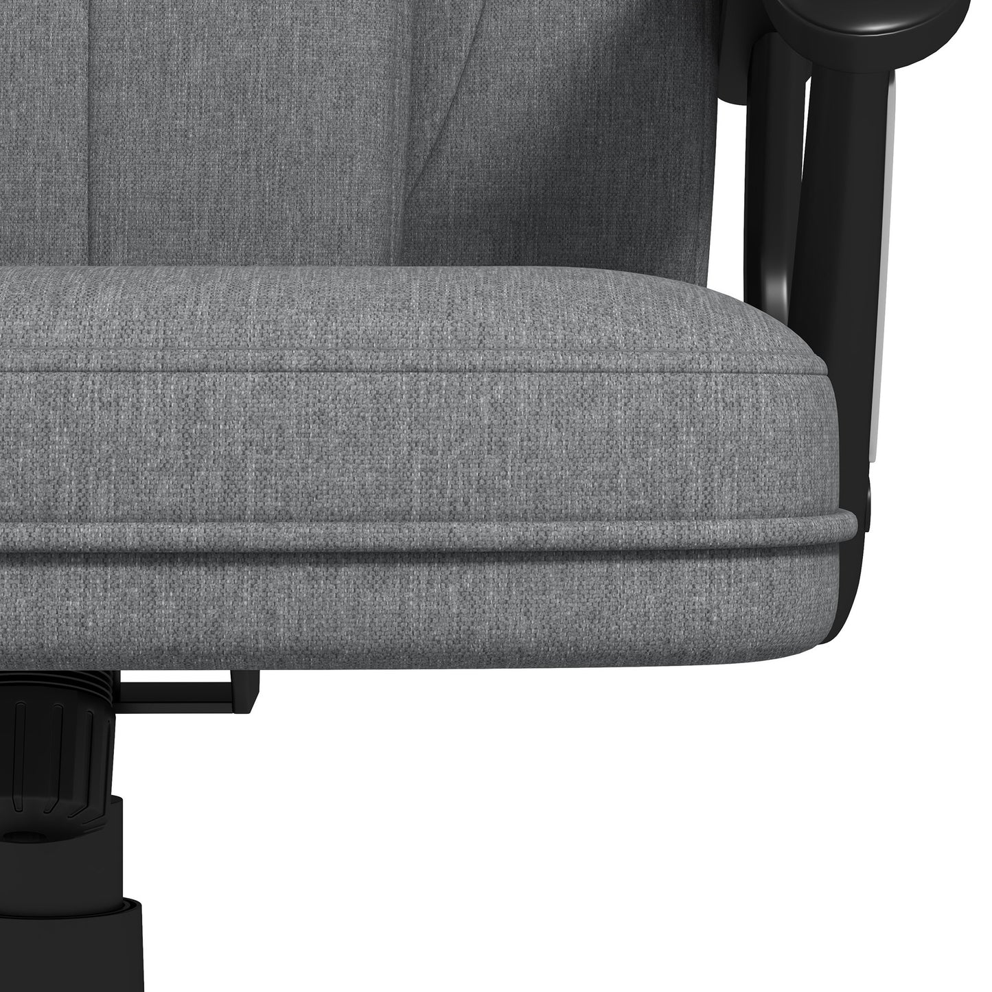 Vinsetto Bürostuhl Schreibtischstuhl Chefsessel, höhenverstellbar, Wippfunktion, 6 cm x 75 cm x 120 cm, Grau