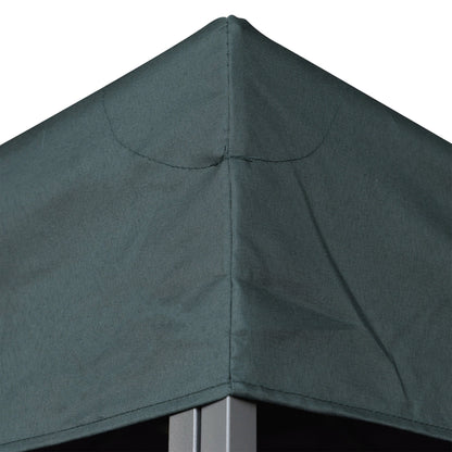 Outsunny Ersatzdach für Pavillon 3x3m wasserabweisend Pavillondach für Metallpavillon Pavillon Ersatzdach Gartenpavillon Partyzelt Gartenzelt Polyester Kohlegrau
