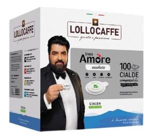 Lollocaffè Box Cialde Amore Assoluto 44mm 100pz