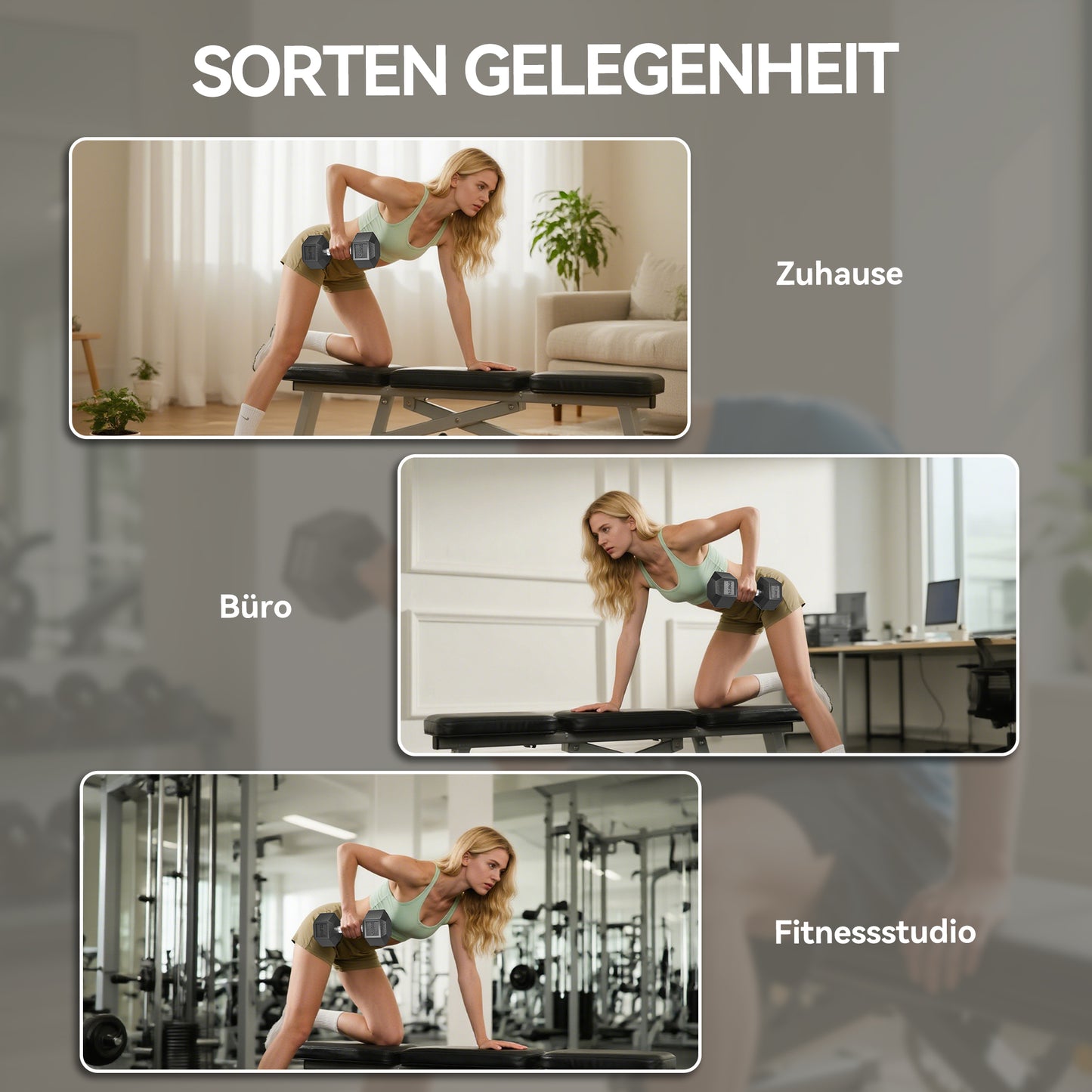 HOMCOM Hanteln mit gerändeltem Griff, Kurzhantel aus Gusseisen, 2 x 12,5 kg für Zuhause, Fitnessstudio, Krafttraining