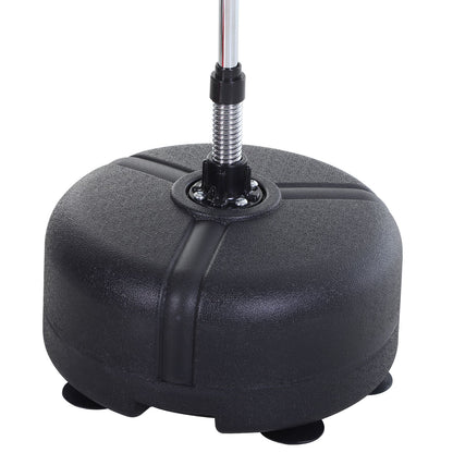 مجموعة HOMCOM Punchingball Set Standbox Training Set 136-154 cm höhenverstellbar mit 1 زوج Handschuhe Geeignet for Profis und Anfänger Black