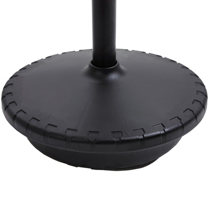 Vinsetto Bürohocker mit Schwenkfunktion, ergonomischer Hocker, höhenverstellbar 65,5-83,5 cm 120° neigbar Grau