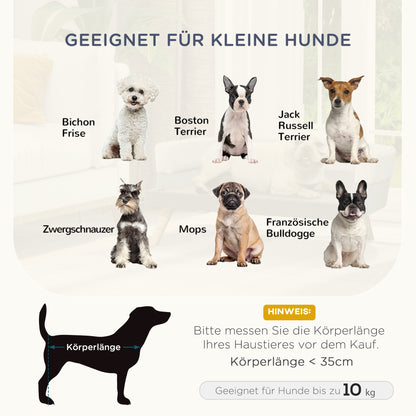 PawHut Haustiersofa Hundesofa Hundebett mit Holländischer Samt Schaumstoff Birke Bein für Katzen Hunde 86 x 55 x 33 cm Hellgrau