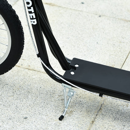 HOMCOM Kinderscooter mit Bremse höhenverstellbar Leichtbau Schwarz