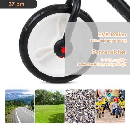 HOMCOM Kinder Laufrad ab 2-5 Jahre Lauflernrad mit Stützrädern، Pedalen، Höhenverstellbarem Sitz، دراجة التوازن Spielzeug für Kleinkinder Erste Geburtstag Geschenk، Schwarz