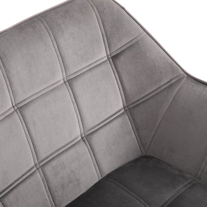 HOMCOM Relaxsessel Skandidesign Lesesessel Akzentsessel, Steppung, 67cm x 61,5cm x 71cm. Grau