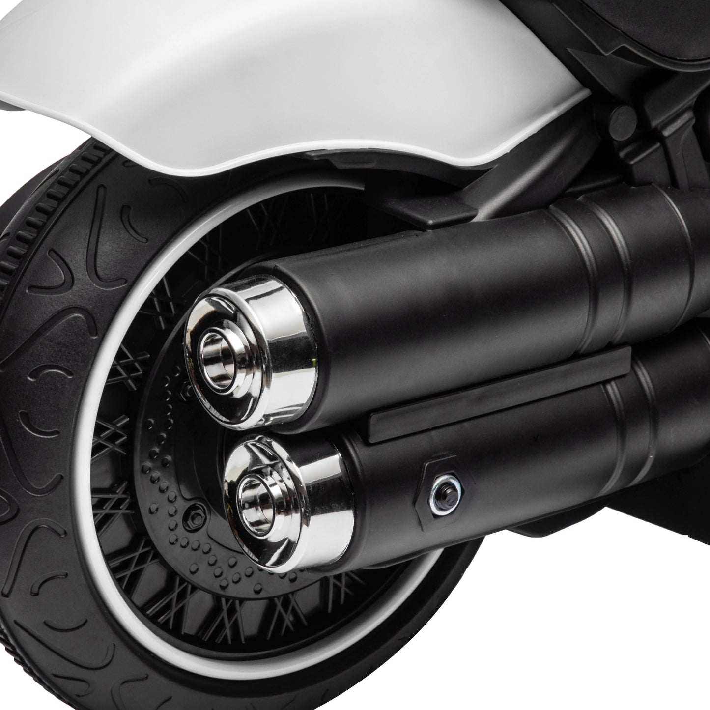 HOMCOM Elektro-Kindermotorrad, LED-Scheinwerfer, abnehmbare Stützräder, bequemer Sitz, Rot/Schwarz