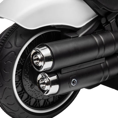 HOMCOM Elektro-Kindermotorrad, LED-Scheinwerfer, abnehmbare Stützräder, bequemer Sitz, Rot/Schwarz