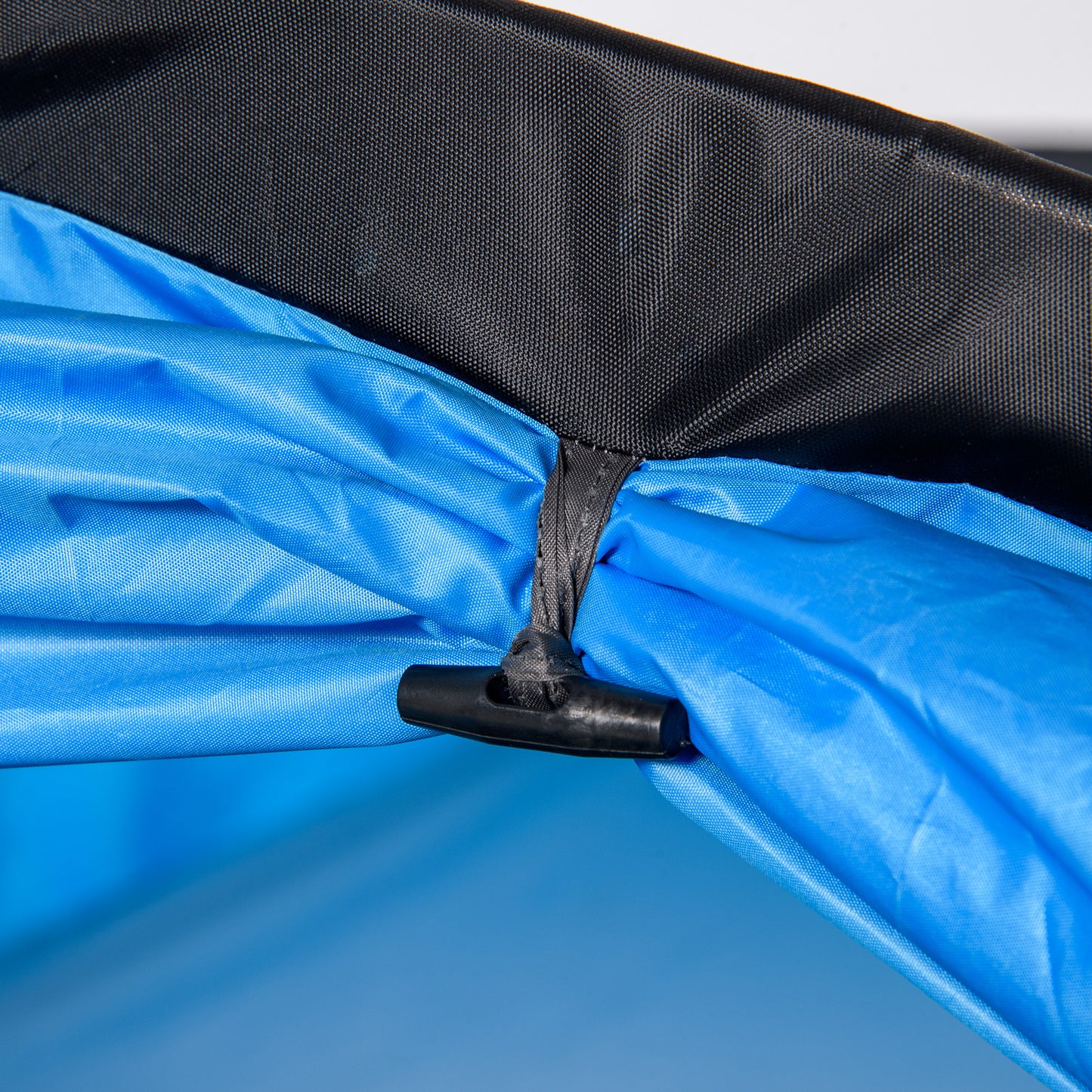 Outsunny Campingzelt, Wurfzelt für 2-3 Personen, Vorraum & Schlafbereich, wasserdicht, 426 x 206 x 154 cm, Hellblau