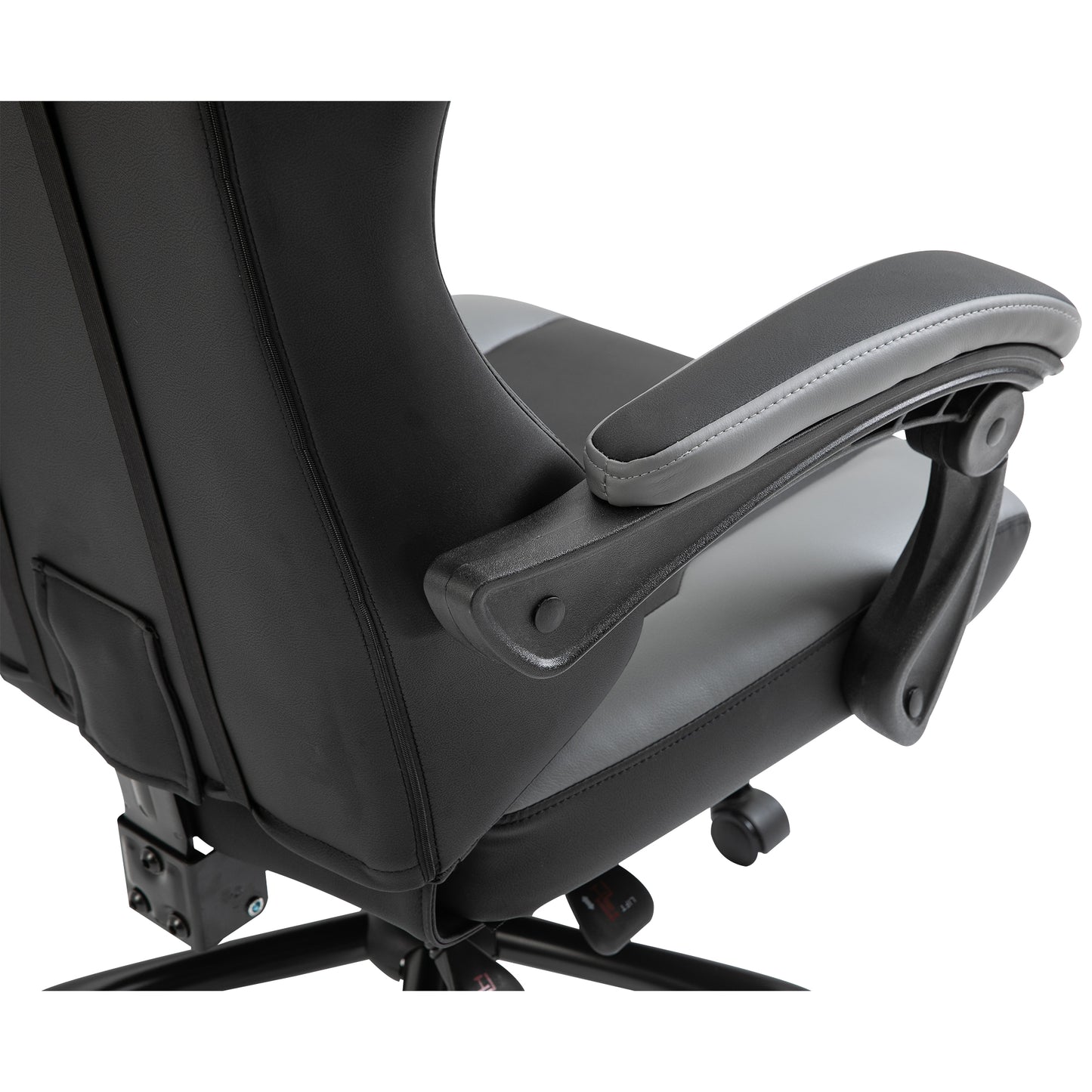 Vinsetto Ergonomischer Gaming Stuhl Bürostuhl Schreibtischstuhl, Drehstuhl Höhenverstellbar, Verstellbares Lendenkissen mit Fußstützen Schwarz 62x52x128 cm