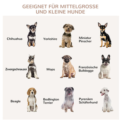PawHut Hundekäfig, Hundebox, wasserabweisende Matte, herausnehmbare Bodenwanne, verriegelbar, Schwarz, 80 x 55 x 71 cm