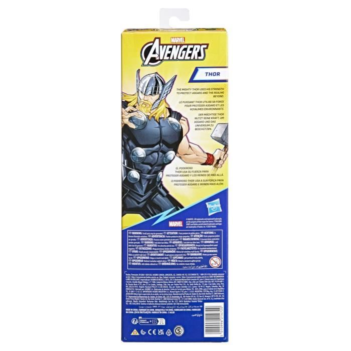 Thor 30cm Action Figure, Avengers Titan Hero Series, Toy for Kids Ages 4 and Up