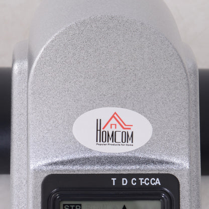 HOMCOM Mini Heimtrainer Arm-und Beintrainer Pedaltrainer für Senioren mit LCD-Display verstellbarer Widerstand Fitnessbike Hometrainer für Zuhause Heim Büro 35 x 40 x 31 cm Silber