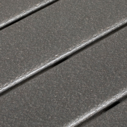 Outsunny Gartentisch Outdoor-Esstisch Loungetisch, wetterbeständig, modernes Design, 90 x 90 x 75 cm, Dunkelgrau