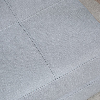 HOMCOM Relaxsessel Liegesessel Sessel mit Bettfunktion, inkl. 1 Kissen, 70 cm x 70 cm x 61 cm, Hellgrau