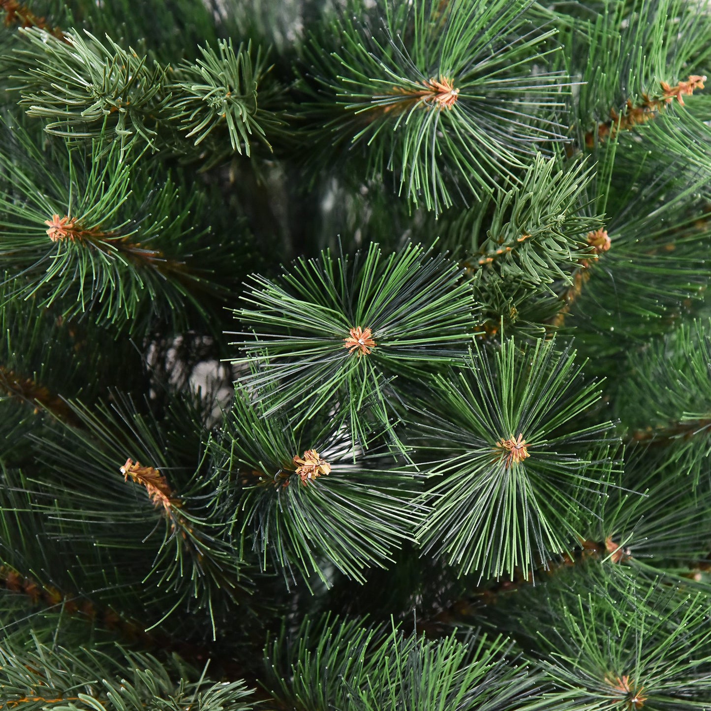 HOMCOM Weihnachtsbaum Ø90 x 180 cm, künstliche Tanne, realistisches Nadelkleid, Grün