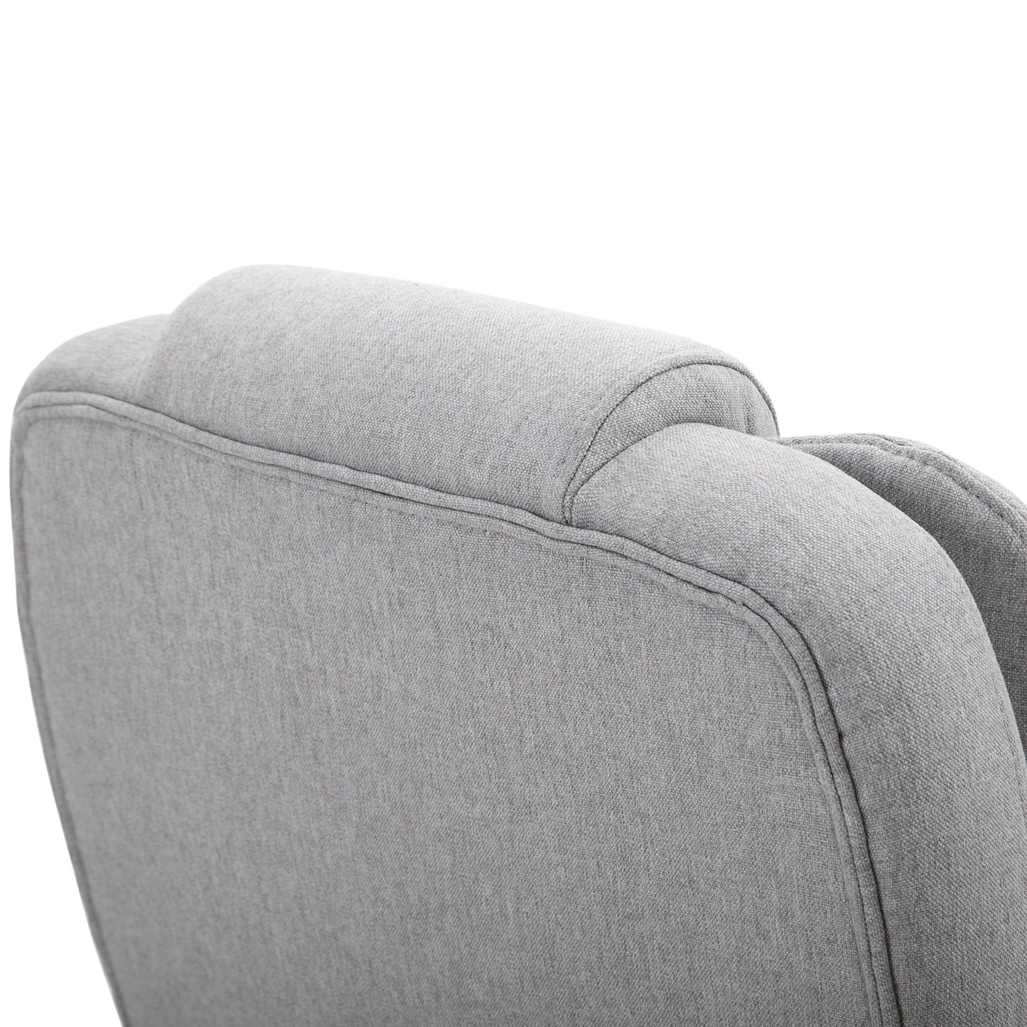 Vinsetto Massage Sessel, Bürostuhl, Gaming Stuhl, Polyester, Schaumstoff, Nylon, Grau, 66 x 63 x 107-115 cm