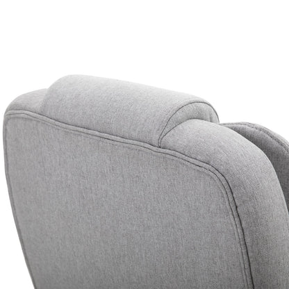 Vinsetto Massage Sessel, Bürostuhl, Gaming Stuhl, Polyester, Schaumstoff, Nylon, Grau, 66 x 63 x 107-115 cm