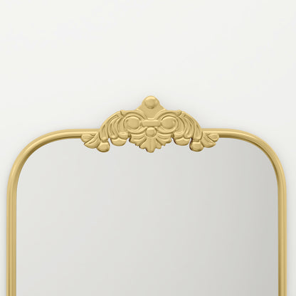HOMCOM Wandspiegel, stilvoll, 60x3x87cm, Goldton