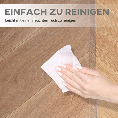HOMCOM Bodenschutzmatte, rutschfest, 1,5mm dick, 90x120cm, Transparent