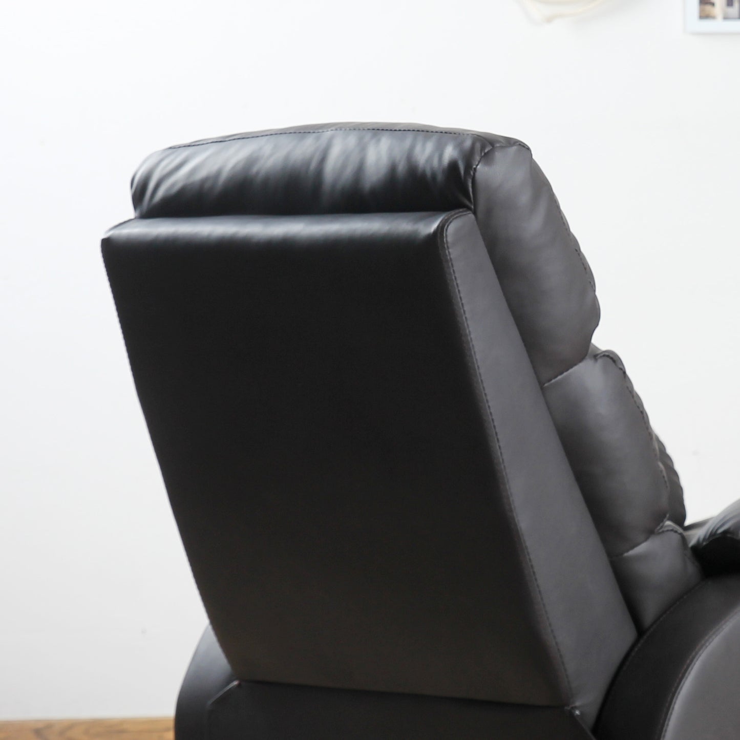HOMCOM Relaxsessel Fernsehsessel Couch-Sessel Liegesessel Winkelschreibtisch mit CPU-Ständer verstellbar ergonomisch Kunstleder Stahl Braun 75 x 92 x 99 cm