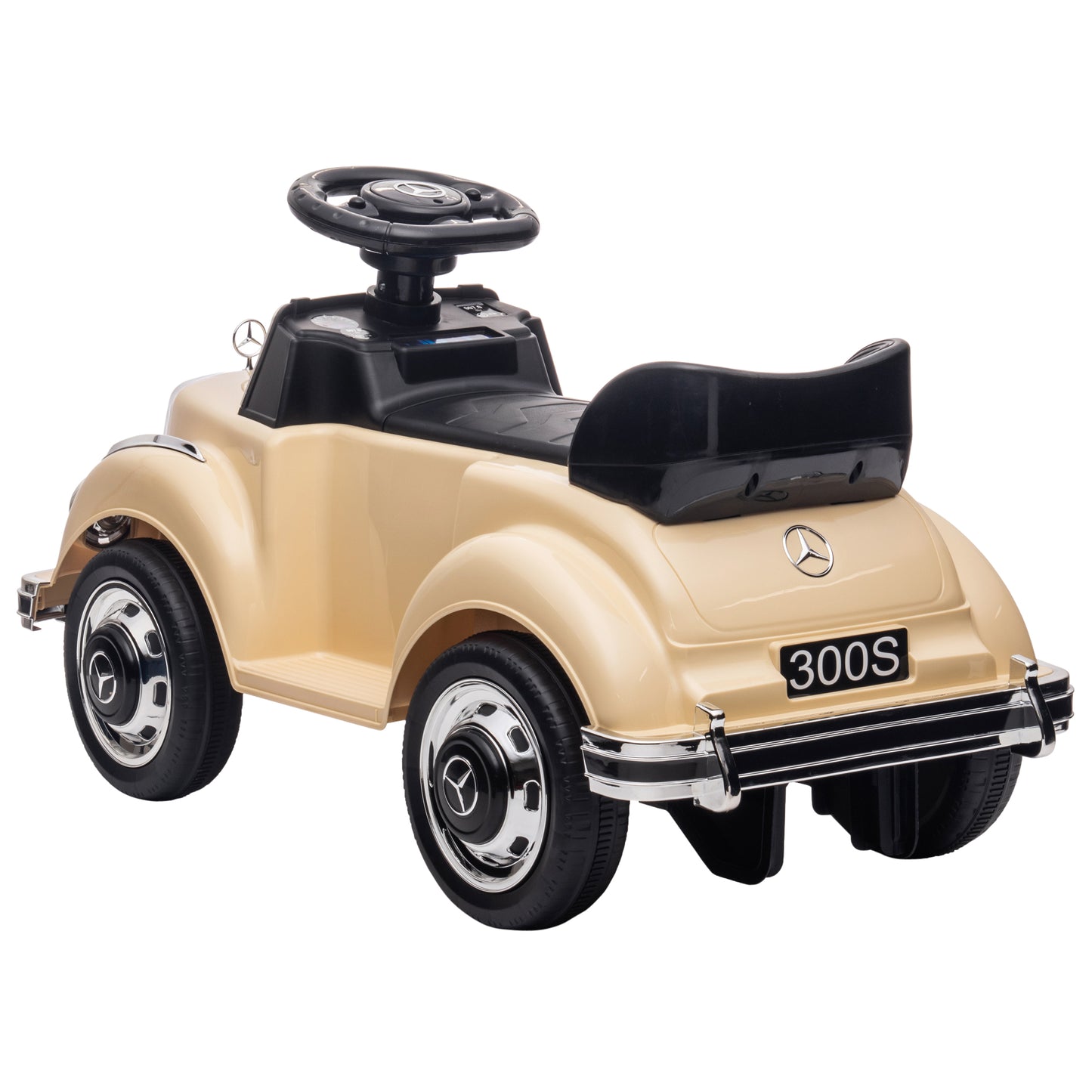 AIYAPLAY Rutscher Kinderauto Mercedes Benz Design 300 S Design, Beige