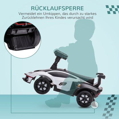 AIYAPLAY Rutscher Lamborghini-lizenziert, Rutscherauto mit Soundeffekten, Kippschutz, 67 cm x 28 x 38 cm