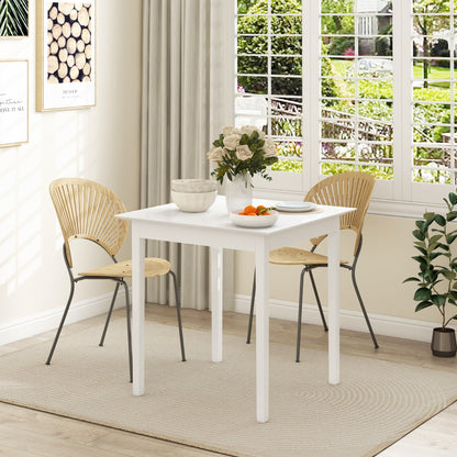 HOMCOM Küchentisch Esstisch Quadratischer Tisch, modern design, 75 cm x 75 cm x 76 cm, vit