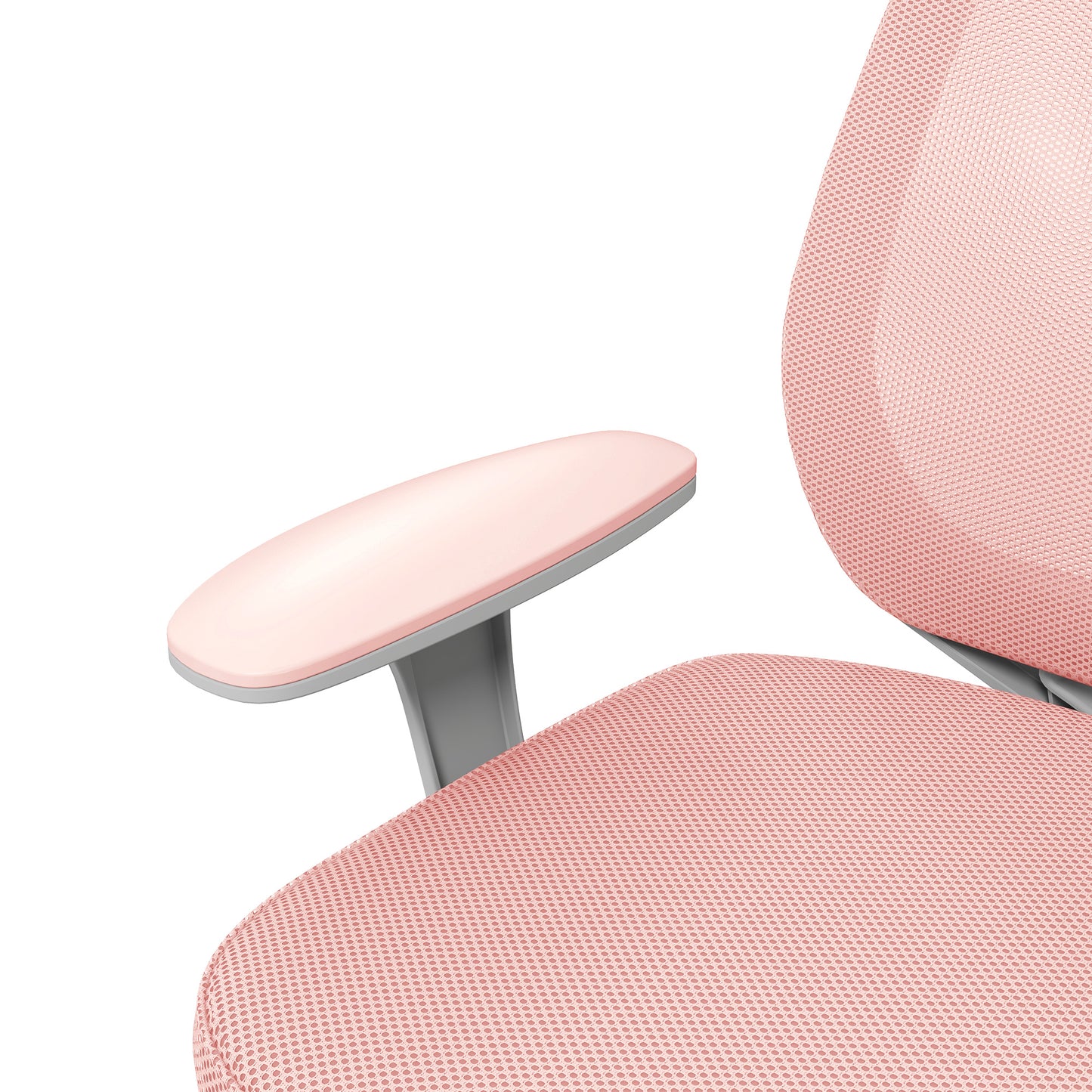 Vinsetto Bürostuhl, Ergonomisch Schreibtischstuhl mit Drehfunktion, Höhenverstellbar 55 x 48 x 82,5-94,5 cm Rosa