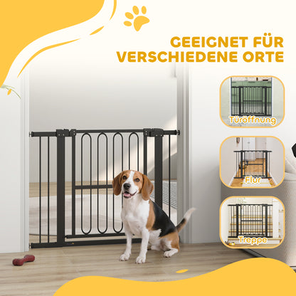PawHut Türschutzgitter Hund, 76-104 cm Absperrgitter ohne Bohren, Treppengitter