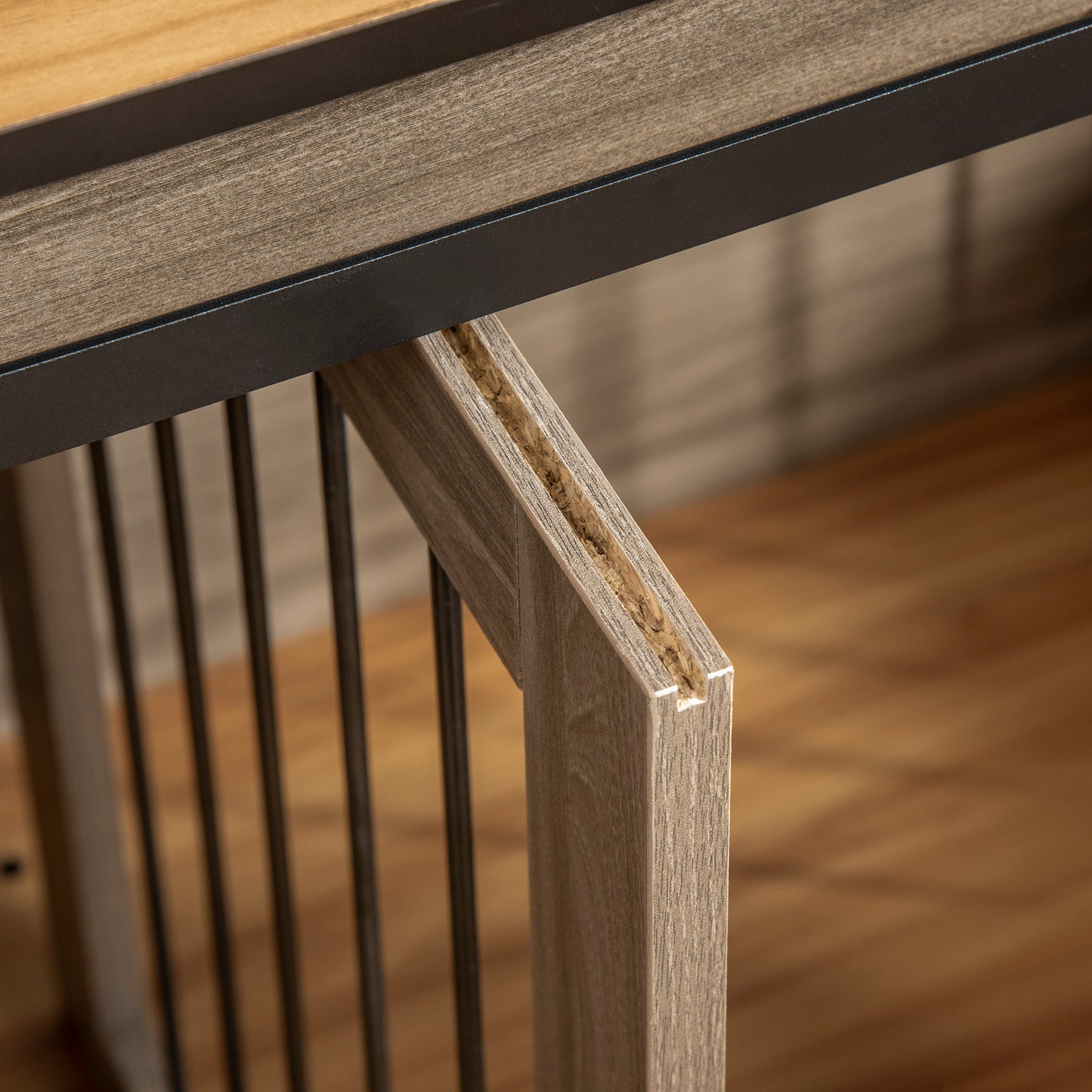 PawHut Hundekäfig mit 2 Türen, Hundebox, Transportbox für Hunde, rustikales Design, verriegelbar, Braun