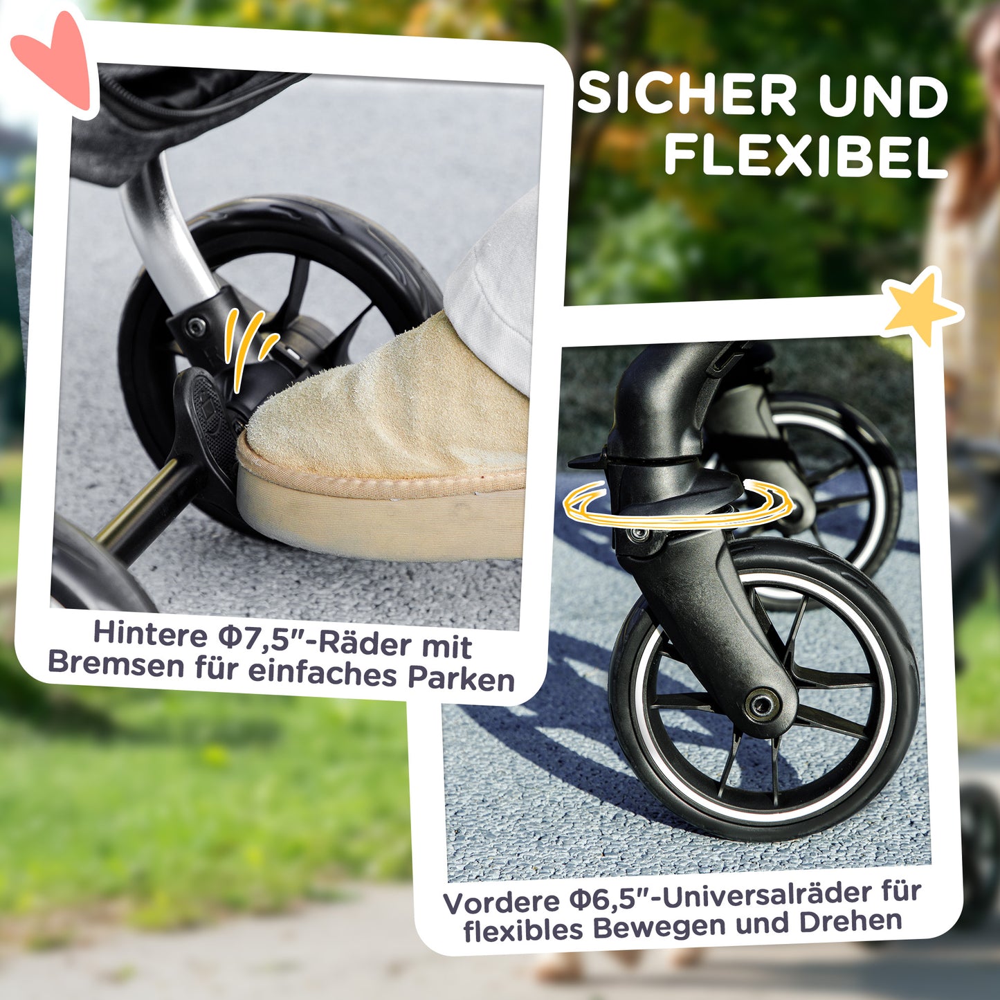 PawHut Hundewagen, Leichter und faltbarer Transportwagen für kleine Hunde, waschbares Kissen, Netzfenster, Grau