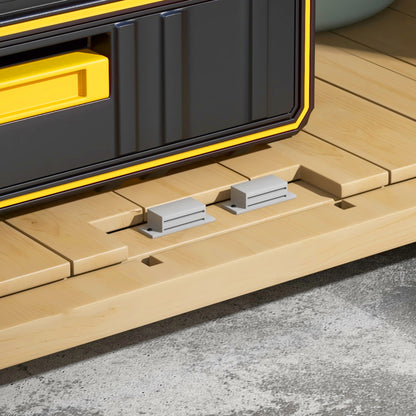 Outsunny Outdoor Aufbewahrungsbox Gartenbox Kissenbox, wetterbeständig, Asphaltdach, 77,5 cm x 88 cm x 90 cm, Dunkelgrau