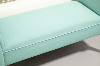 HOMCOM Gepolsterte Sitzbank für Schlafzimmer und Flur, bis 130 kg belastbar, 102 x 36 x 51 cm, Grün