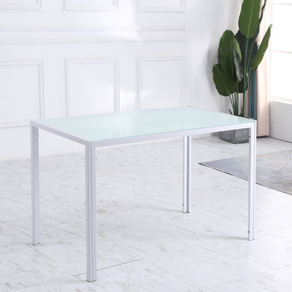 HOMCOM Esstisch Küchentisch großer Tisch, modern design, 120 cm x 60 cm x 75 cm, vit