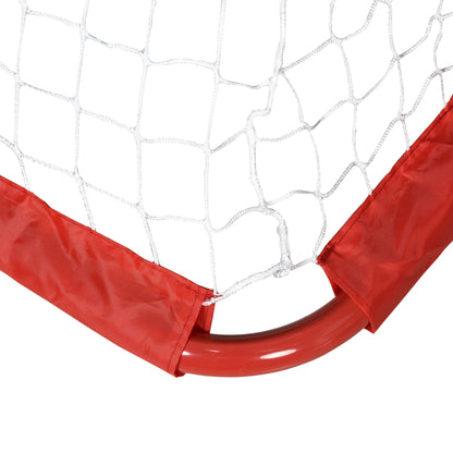 مجموعة HOMCOM Fußballtor، 2 klappbare Minitore، Metallrahmen،inkl. Werkzeug، 90 × 36 × 60 سم، متعفن