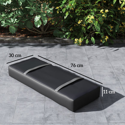 Outsunny 2er Set Sandsäcke für Sonnenschirm auffüllbare bis 25 kg Sandsack für Schirmständer 600D Oxford Schwarz
