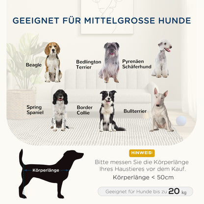 PawHut Hundebett، weiches Kissen، غسالة Bezug، rutschfeste Füße، غراو، 94B x 61T x 40H سم