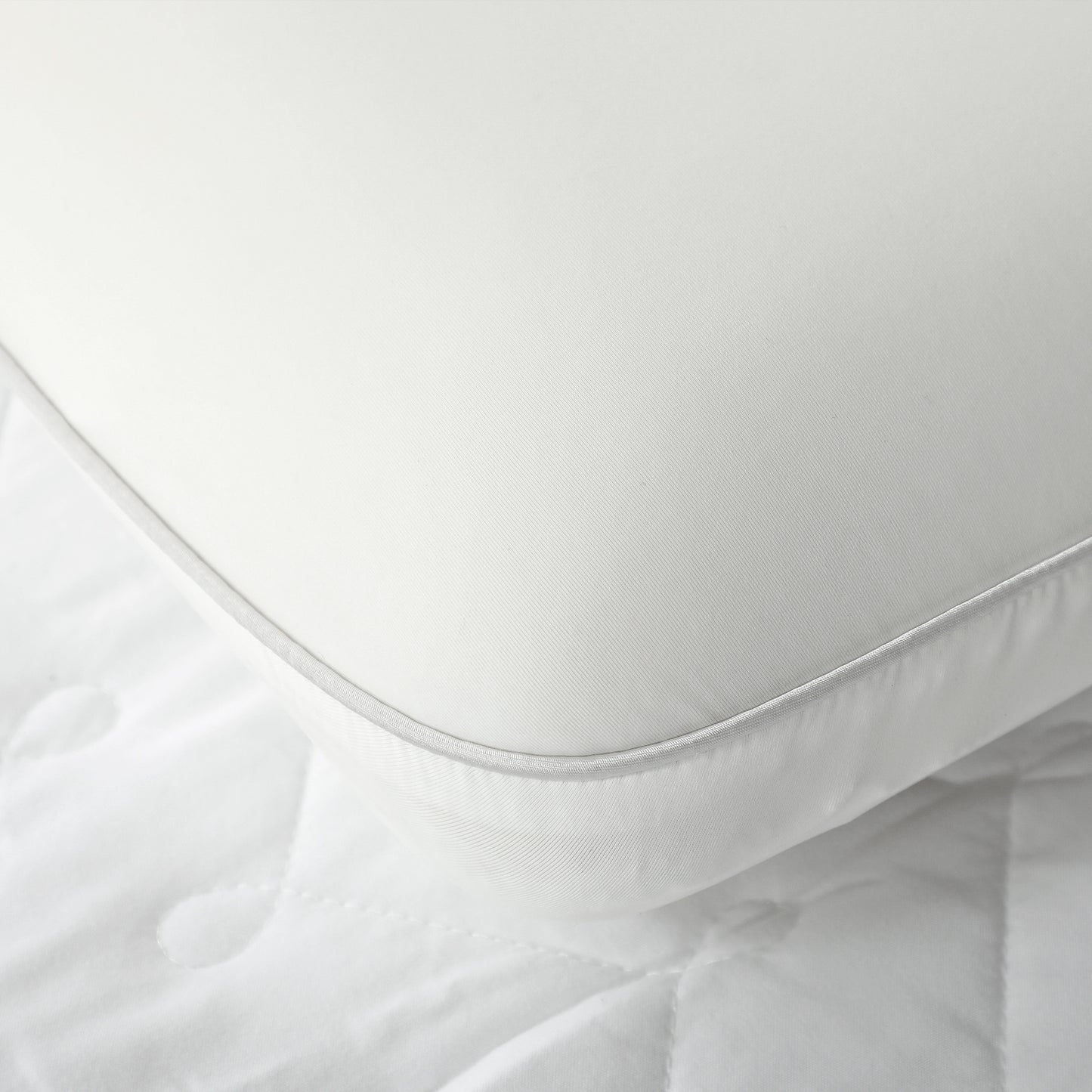 HOMCOM Memory Schaum Kissen Kopfkissen, Nackenstützkissen mit abnehmbarem Bezug Ergonomische 60 x 40 cm, Cremeweiß