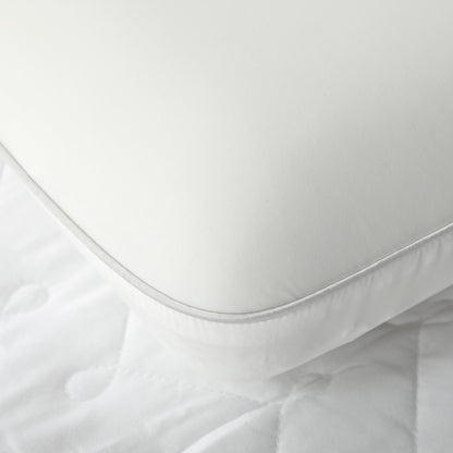HOMCOM Memory Schaum Kissen Kopfkissen, Nackenstützkissen mit abnehmbarem Bezug Ergonomische 60 x 40 cm, Cremeweiß