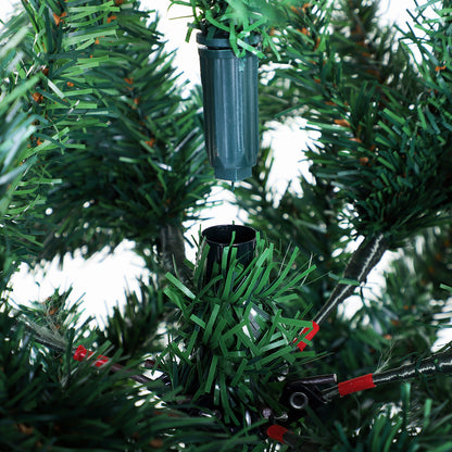 HOMCOM Weihnachtsbaum Christbaum Kunsttanne, 1,2 m, inkl. Ständer, Ø85 cm x 120 cm, Grün