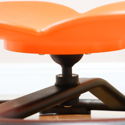 AIYAPLAY Sensorischer Kinderstuhl, Drehstuhl für Autismus, Sensorischer Balance Training Sitz Kunststoff Orange