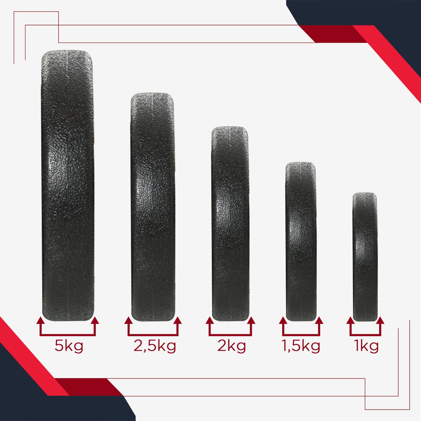 HOMCOM Kurzhantel Set 30KG Hantelset mit Hantelscheiben für Zuhause Büro Fitnessstudio Stahl Kunstleder Schwarz Krafttraining