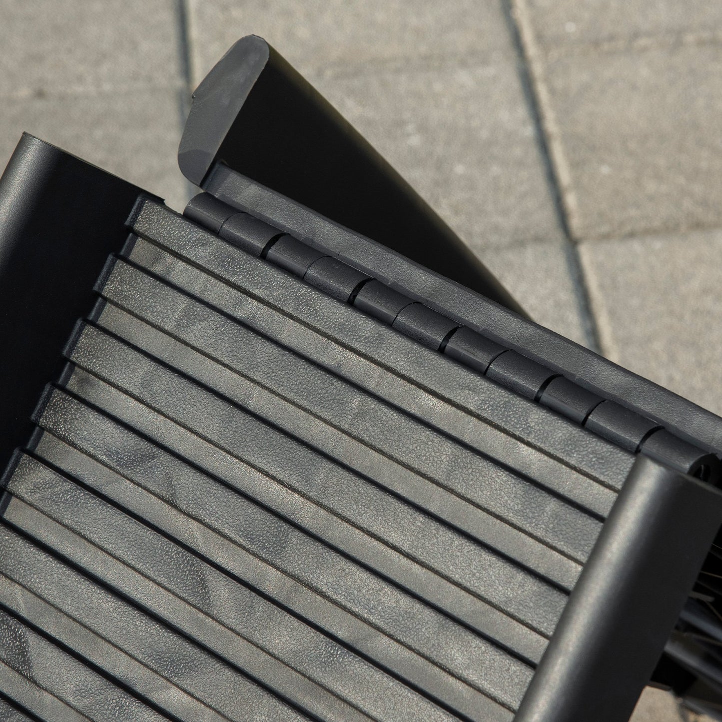 PawHut Hunderampe، Haustierrampe für Autos، klappbar، Kunststoff، أسود، 155 × 39 × 14 سم