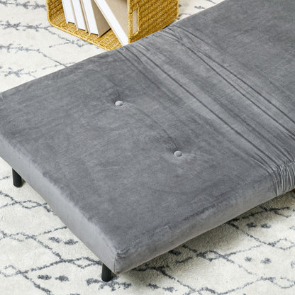 HOMCOM 2-in-1 Sessel, Relaxsessel, Gästebett, bis 150 kg, 72 cm x 78 cm x 79 cm, Grau