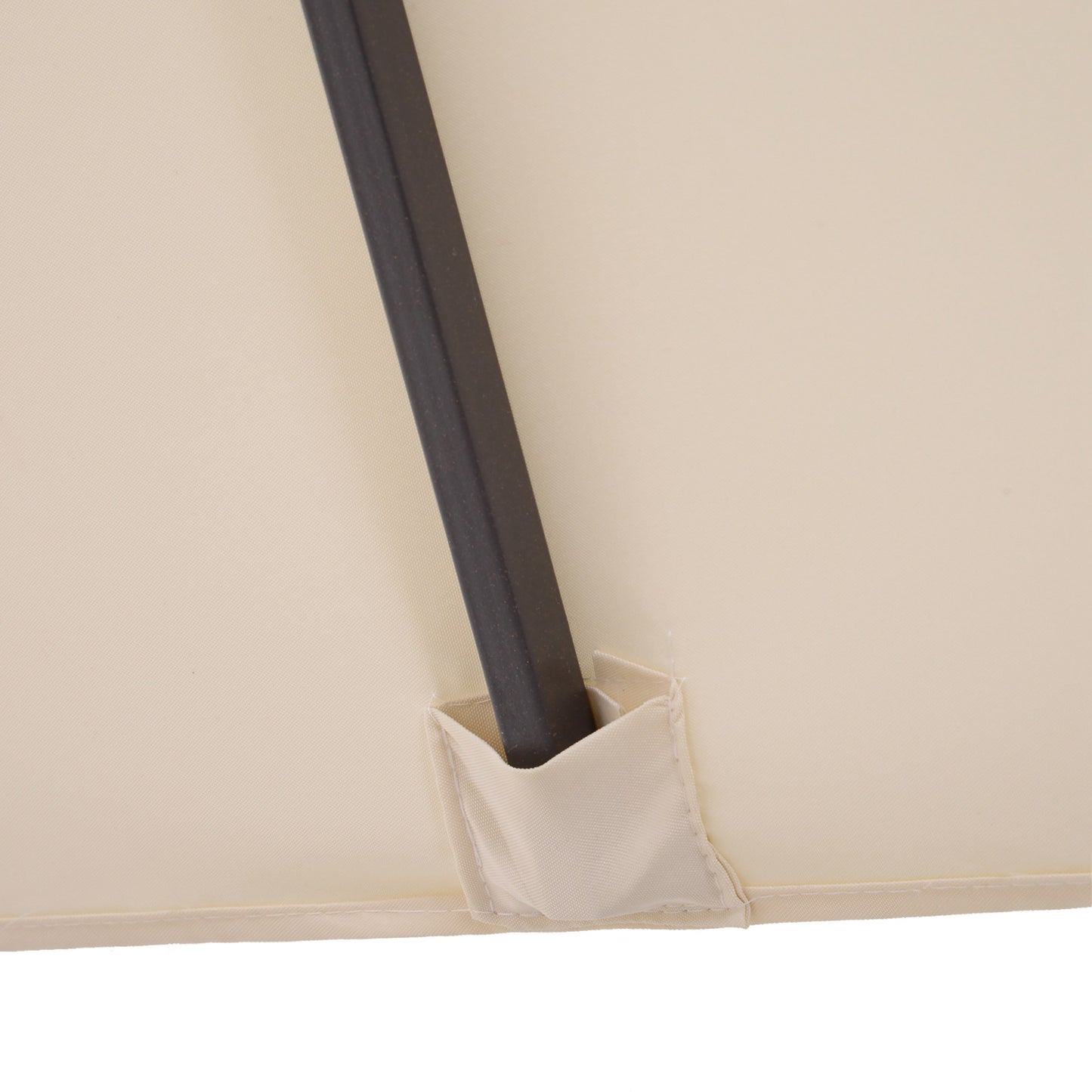 Outsunny XXL Sonnenschirm mit Handkurbel wetterbeständig 455 سم × 270 سم × 240 سم ستال بوليستر بيج